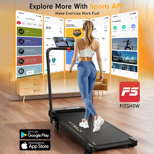 Walking pad treadmill - 4-in-1,
