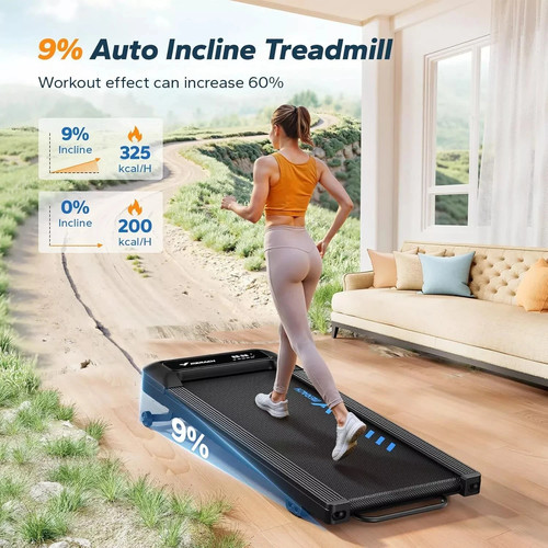 Merach walking pad with - walking, 9%